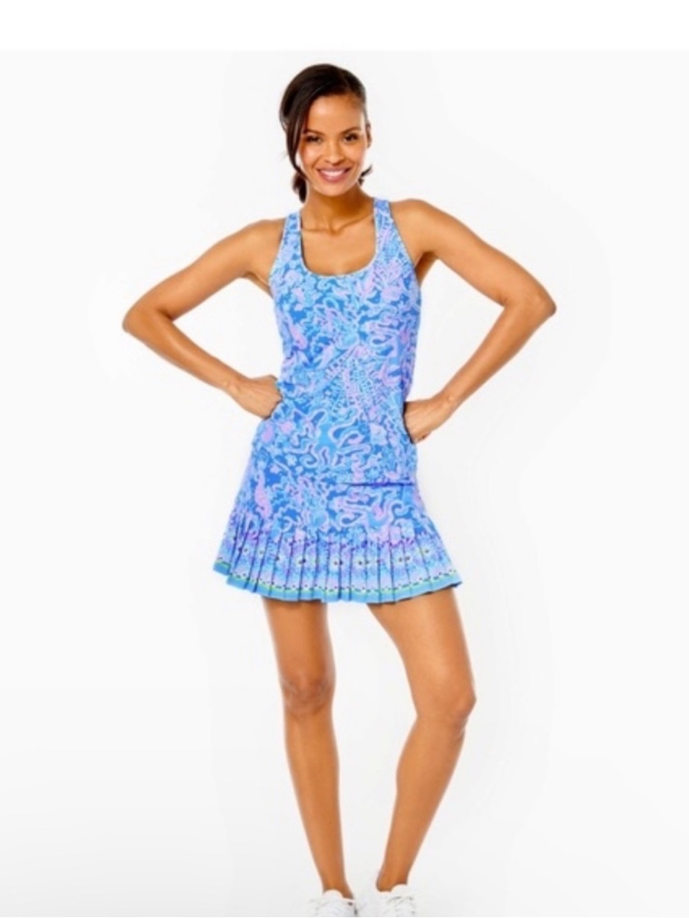 Lilly Pulitzer Mina Bra Tank Top LUXLETIC UPF 50 size L